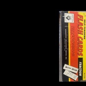 Vintage Flashcards fraction Kenworthy educational services